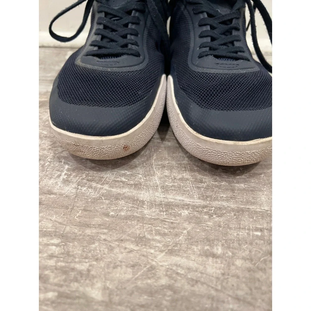 Lacoste Men's Tramline 116 Sneakers Navy Blue Mesh Vibram Sole Shoes Size 10